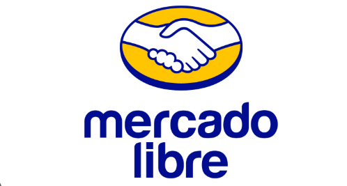 Logo de Mercado Libre, con un símbolo de un apretón de manos sobre un fondo amarillo y el texto 'mercado libre' en azul.